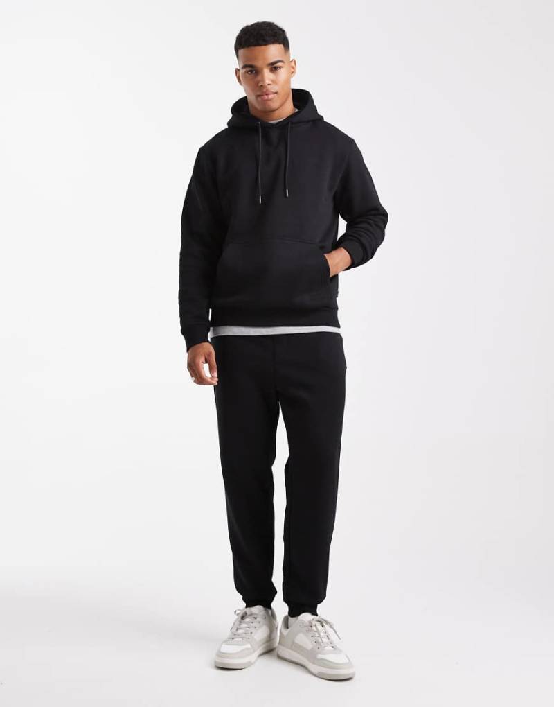Jack & Jones - Oversize-Set aus Kapuzenpullover und Jogginghose in Schwarz von Jack & Jones