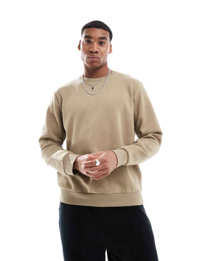 Jack & Jones - Oversize-Sweatshirt in Beige-Neutral von Jack & Jones