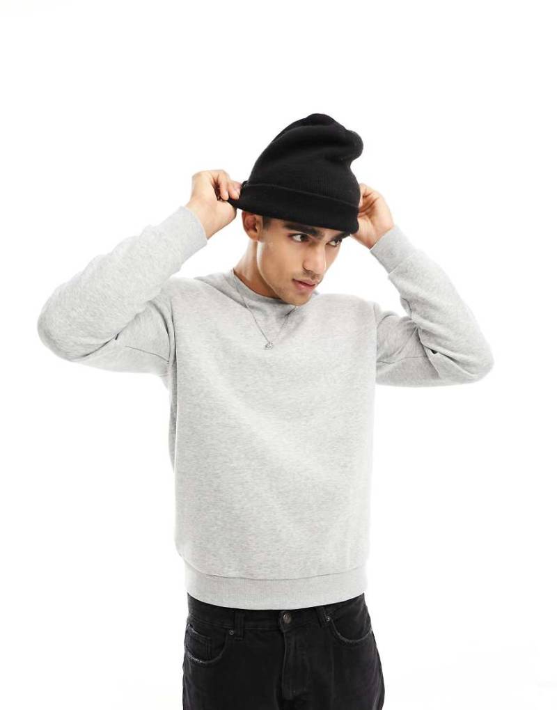 Jack & Jones - Oversize-Sweatshirt in Hellgrau von Jack & Jones