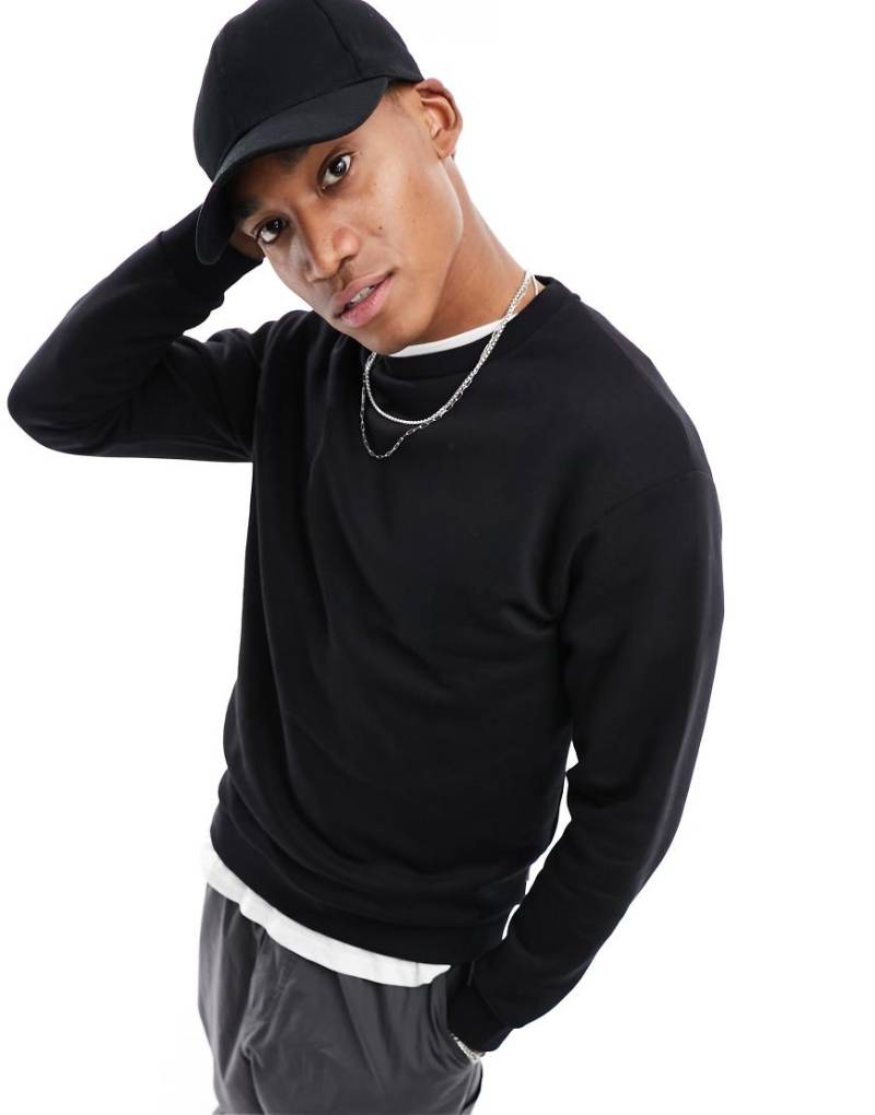 Jack & Jones - Oversize-Sweatshirt in Schwarz von Jack & Jones