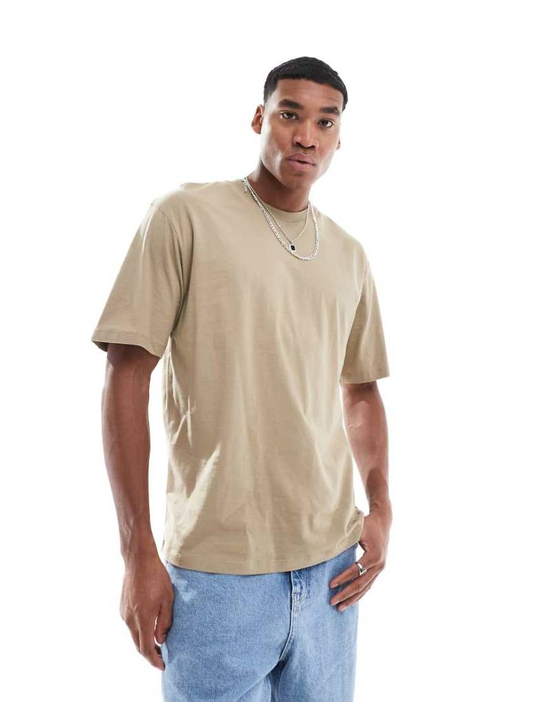 Jack & Jones - Oversize-T-Shirt in Beige-Neutral von Jack & Jones