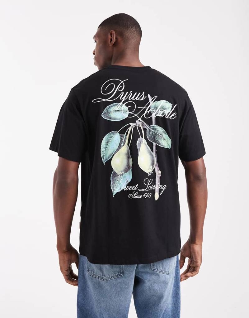 Jack & Jones - Oversize-T-Shirt in Schwarz mit Birnen-Motivprint von Jack & Jones