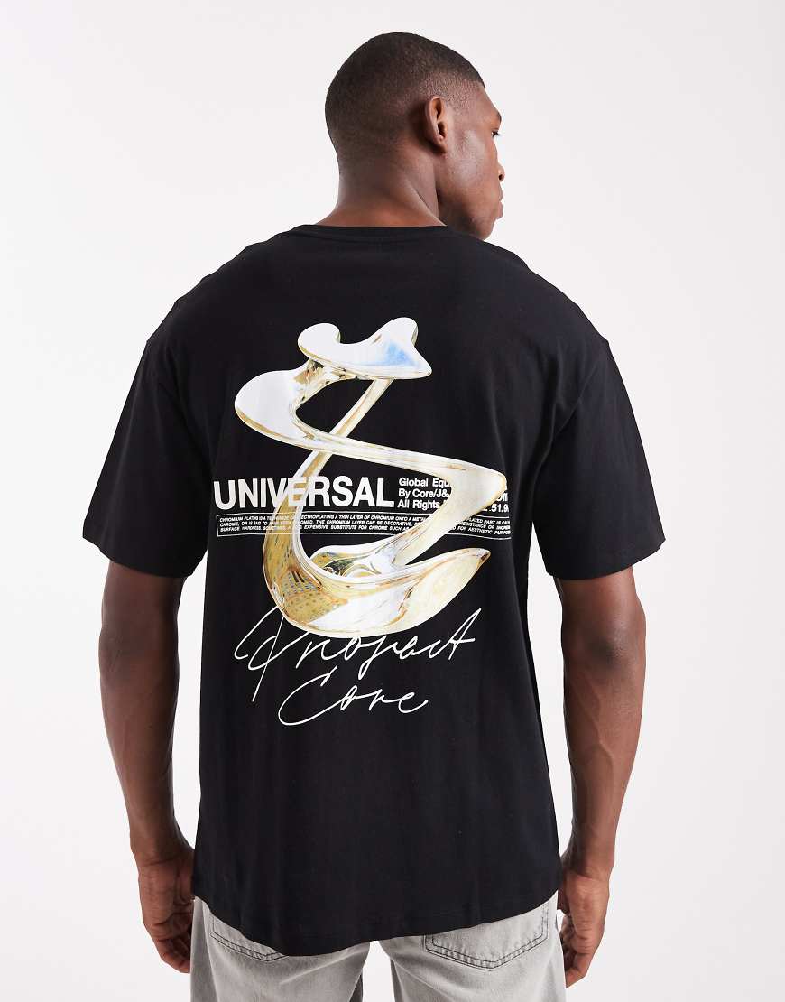 Jack & Jones - Oversize-T-Shirt in Schwarz mit Rückenprint von Jack & Jones