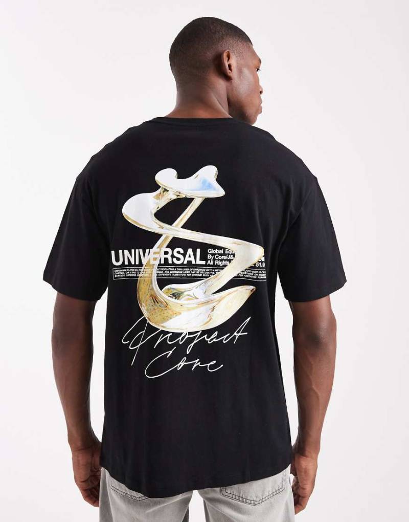 Jack & Jones - Oversize-T-Shirt in Schwarz mit Rückenprint von Jack & Jones