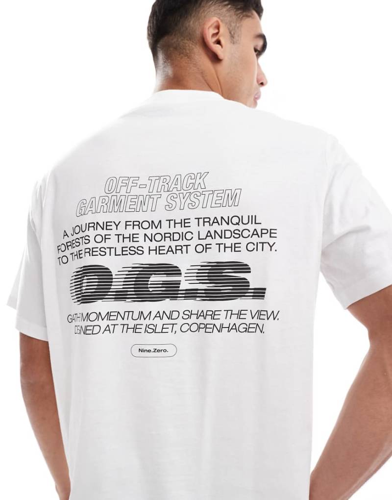 Jack & Jones - Oversize-T-Shirt in Weiß mit Rückenprint von Jack & Jones