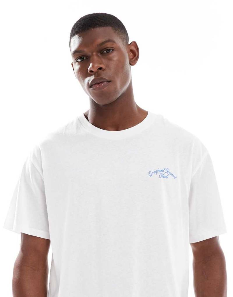 Jack & Jones - Oversize-T-Shirt in Weiß mit Rückenprint von Jack & Jones