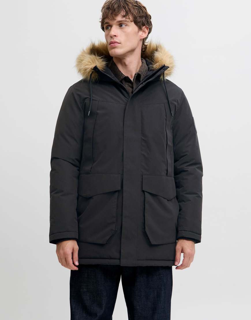 Jack & Jones - Parka in Schwarz von Jack & Jones