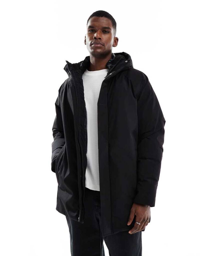 Jack & Jones - Parka mit Fleece-Kapuze in Schwarz von Jack & Jones