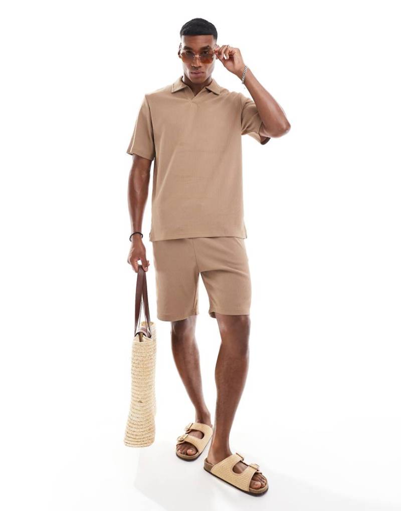 Jack & Jones - Plissierte Shorts in Braun, Kombiteil-Grün von Jack & Jones