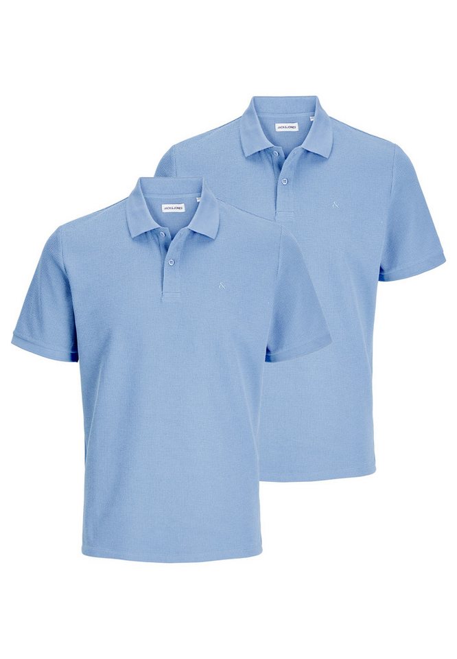 Jack & Jones Poloshirt 2er Pack Austin (Spar-Set, 2-tlg) Poloshirt - Atmungsaktiv - Leichter und dehnbarer Stoff von Jack & Jones