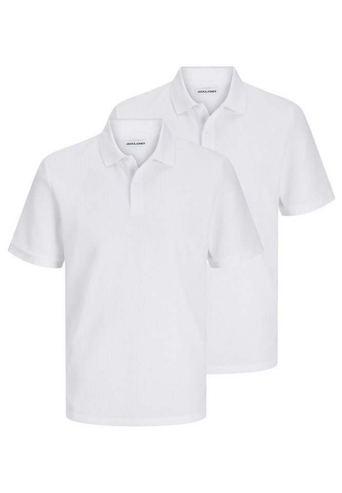 Jack & Jones Poloshirt 2er Pack Austin (Spar-Set, 2-tlg) Poloshirt - Atmungsaktiv - Leichter und dehnbarer Stoff von Jack & Jones