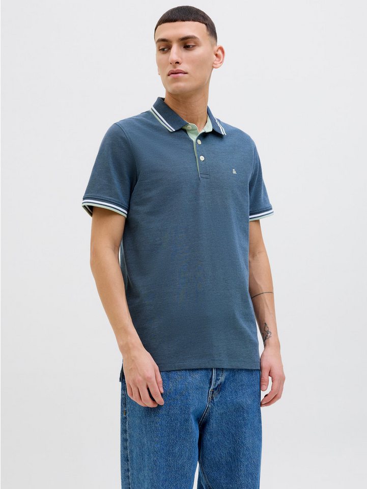 Jack & Jones Poloshirt JJEPAULOS POLO SS NOOS mit Logo Stickerei von Jack & Jones