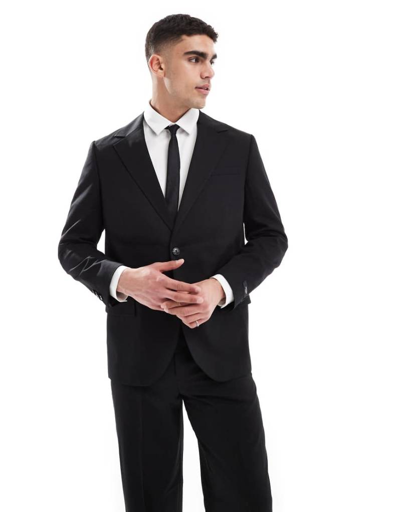 Jack & Jones Premium - Franco - Lockere Anzugjacke in Schwarz von Jack & Jones