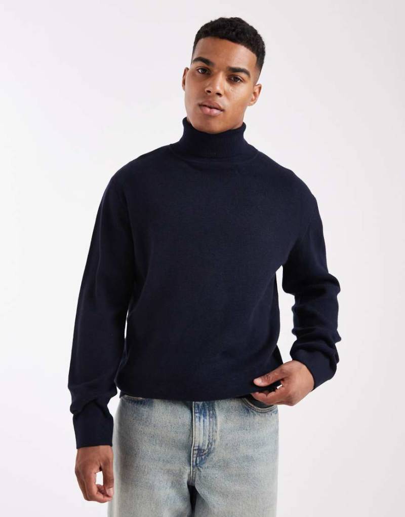 Jack & Jones Premium - Rollkragenpullover in Marineblau von Jack & Jones