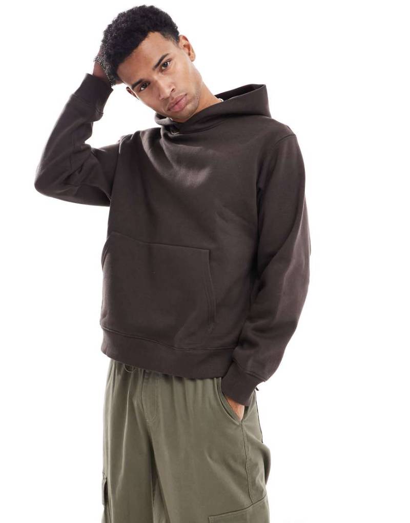 Jack & Jones Premium - Schwerer Oversize-Kapuzenpullover in Schokobraun, 400 g/m² von Jack & Jones