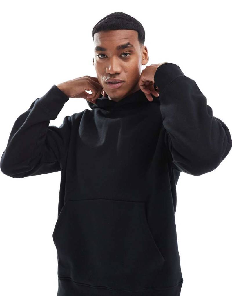 Jack & Jones Premium - Schwerer Oversize-Kapuzenpullover in Schwarz, 400 g/m² von Jack & Jones