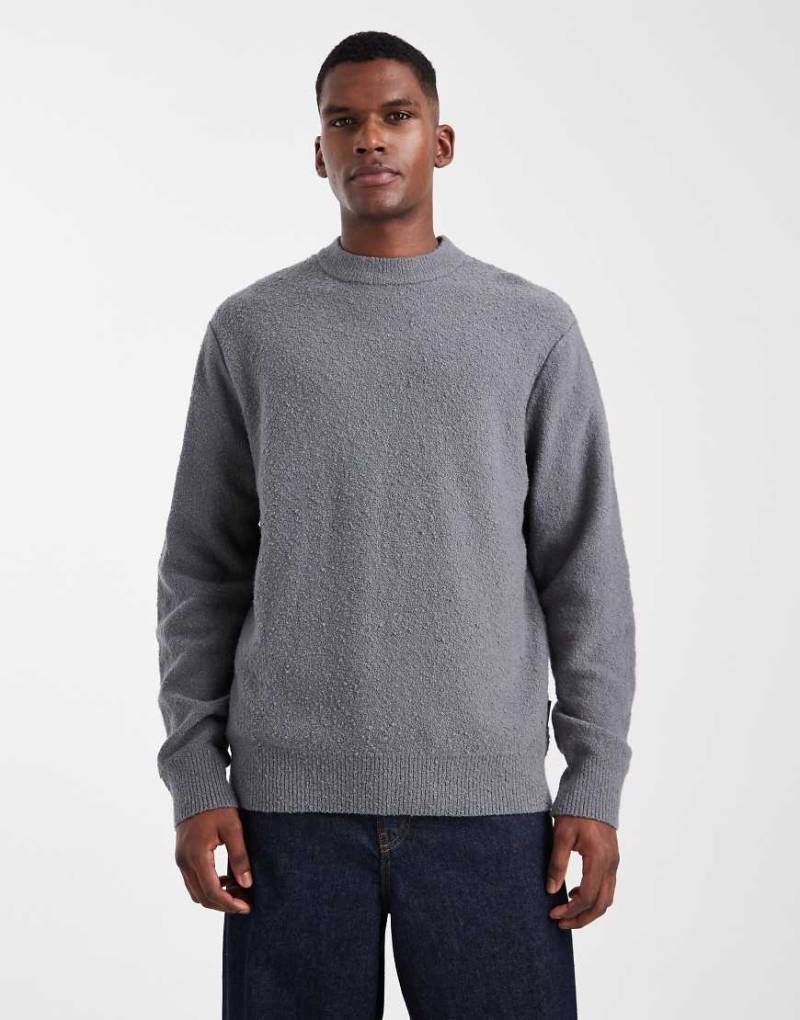 Jack & Jones - Pullover aus Bouclé in Grau von Jack & Jones