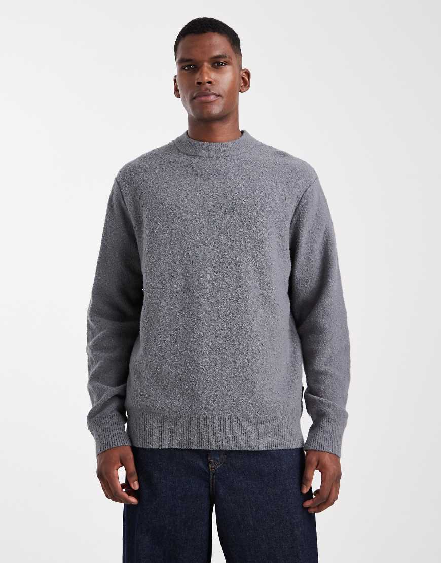 Jack & Jones - Pullover aus Bouclé in Grau von Jack & Jones