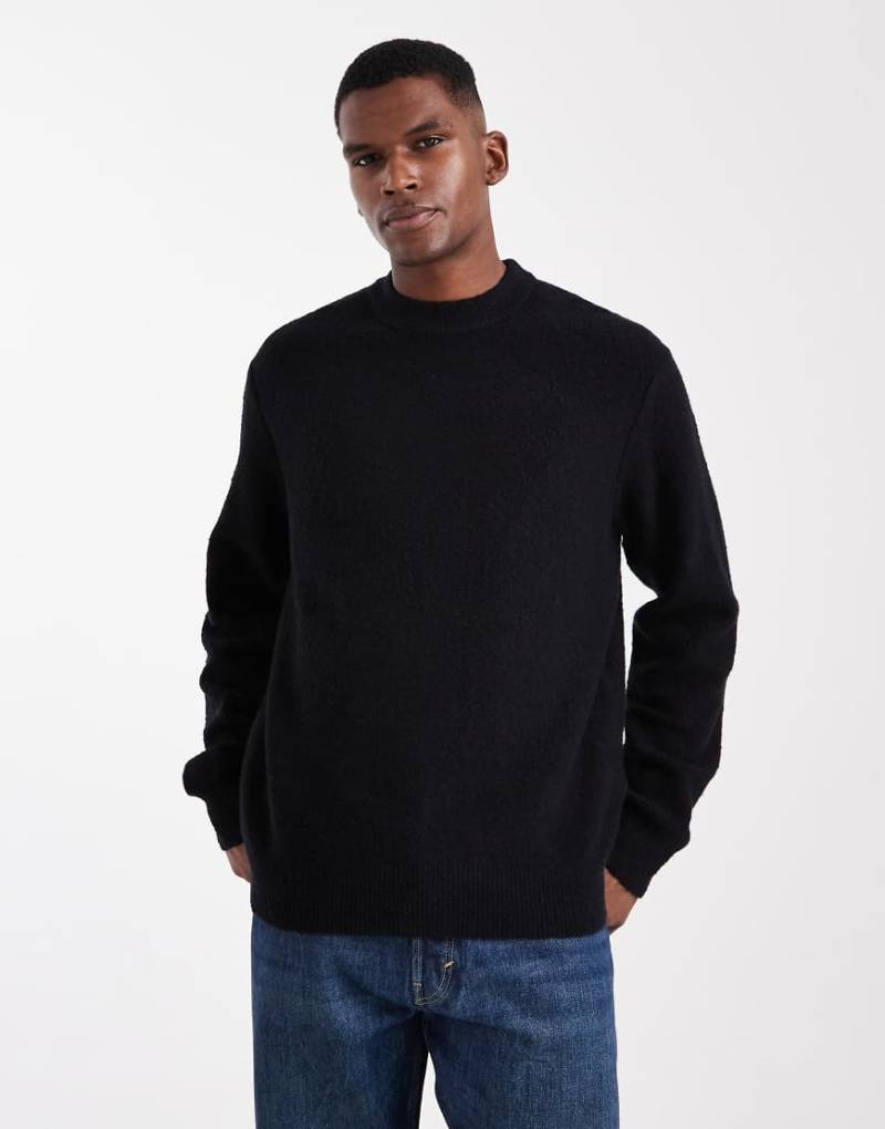 Jack & Jones - Pullover aus Bouclé in Schwarz von Jack & Jones