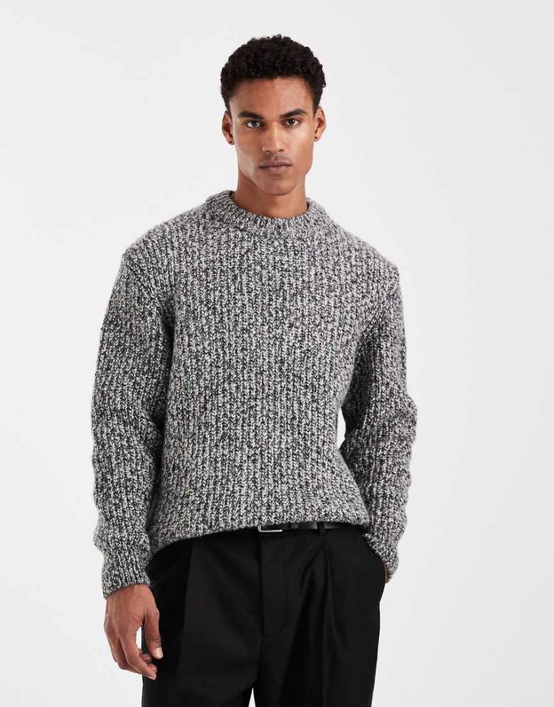 Jack & Jones - Pullover aus gedrehtem Garn in Schwarz von Jack & Jones