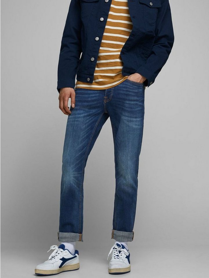 Jack & Jones Regular-fit-Jeans Jeans TIM Straight Legs Flat Front TIM ORIGINAL (1-tlg) TIM JJ ORIGINAL von Jack & Jones