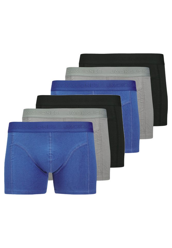 Jack & Jones Retro Boxer 6er Pack Ordinary (Spar-Set, 6-St) Retro Short / Pant - Baumwolle - ohne Eingriff - Atmungsaktiv von Jack & Jones