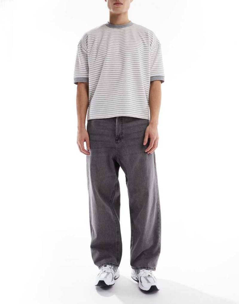 Jack & Jones - Ron - Skater Fit Jeans in Grau von Jack & Jones