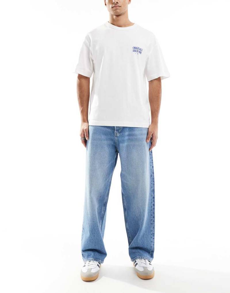 Jack & Jones - Ron - Skater-Jeans in mittelblauer Waschung von Jack & Jones