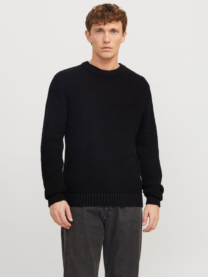 Jack & Jones Rundhalspullover JCOZION KNIT CREW NECK BF mit markanter Struktur von Jack & Jones
