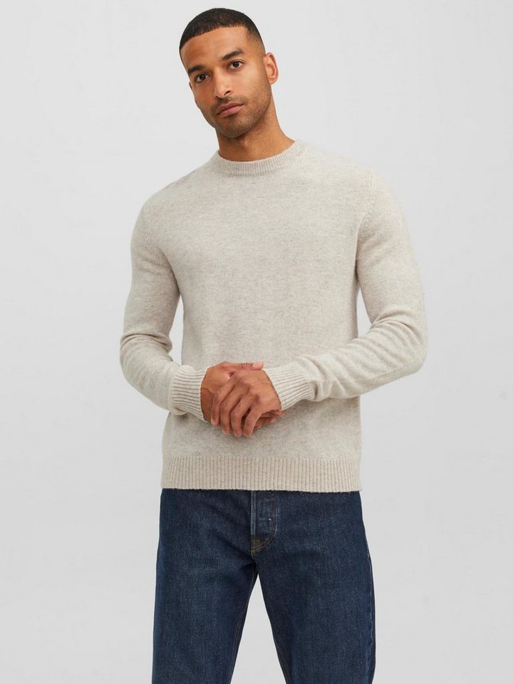 Jack & Jones Rundhalspullover JPRCCLAMBSWOOL KNIT CREW NECK LN von Jack & Jones