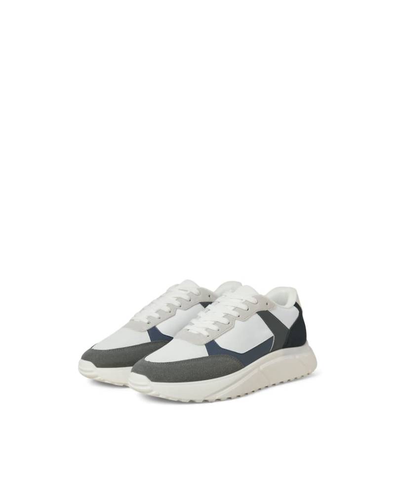 Jack & Jones - Runner - Sneaker in Weiß, Grau und Marineblau von Jack & Jones