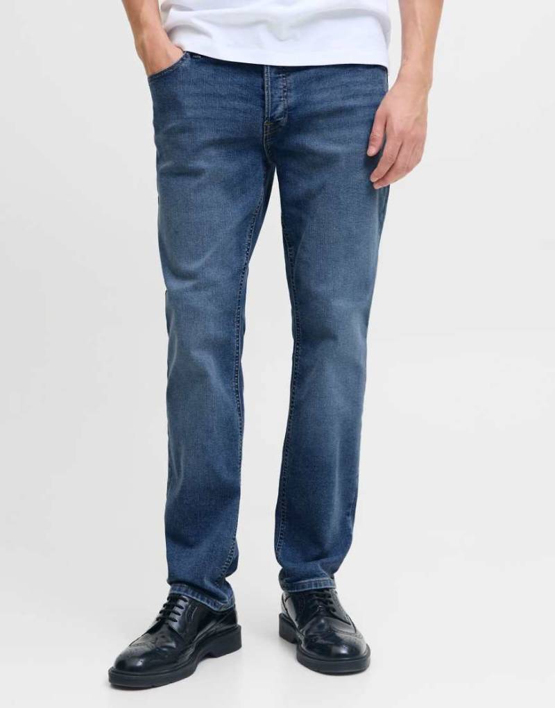 Jack & Jones - Schmal und gerade geschnittene Jeans aus blauem Denim von Jack & Jones