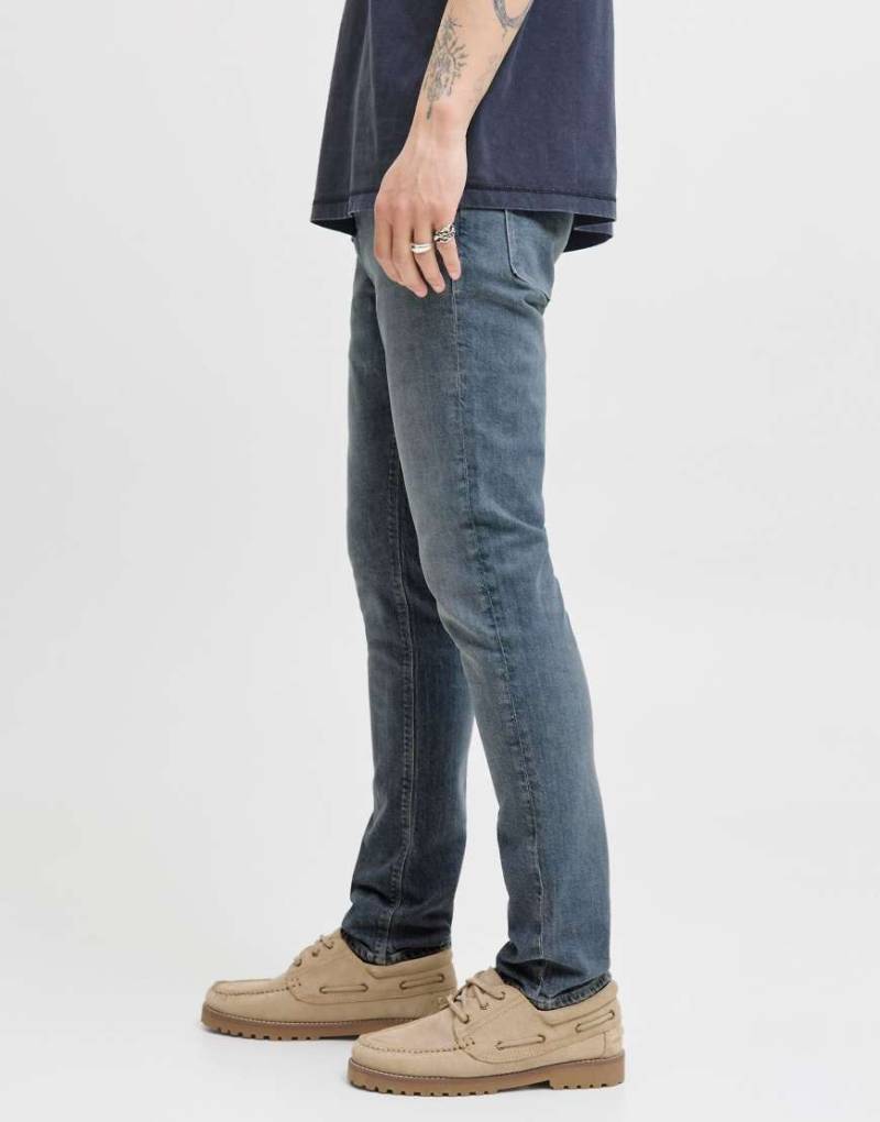 Jack & Jones - Schmale Jeans aus grauem Denim von Jack & Jones