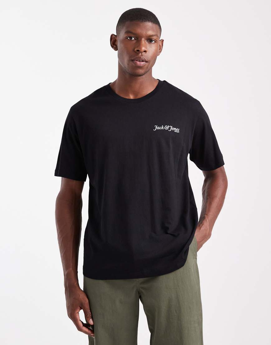 Jack & Jones - Schwarzes T-Shirt mit Logo von Jack & Jones
