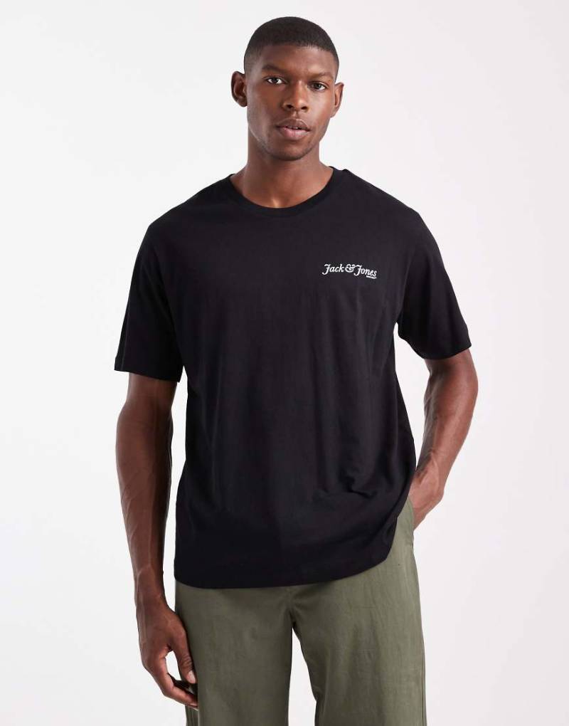 Jack & Jones - Schwarzes T-Shirt mit Logo von Jack & Jones