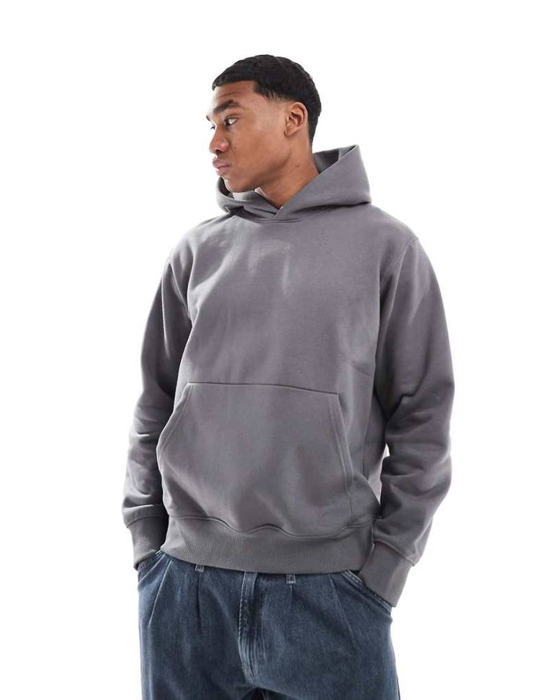 Jack & Jones - Schwerer Oversize-Kapuzenpullover in Dunkelgrau, 400 g/m² von Jack & Jones