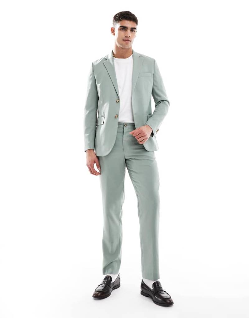 Jack & Jones - Sehr schmal geschnittene Anzughose in Hellgrün von Jack & Jones