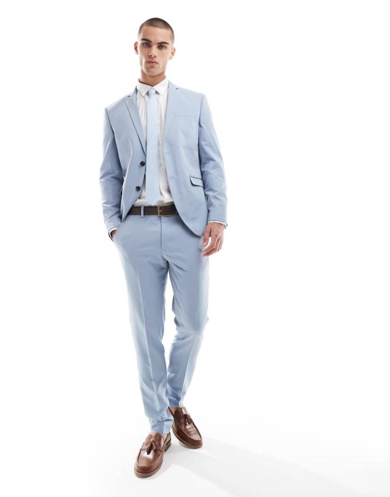 Jack & Jones - Slim Fit Anzughose in Hellblau von Jack & Jones