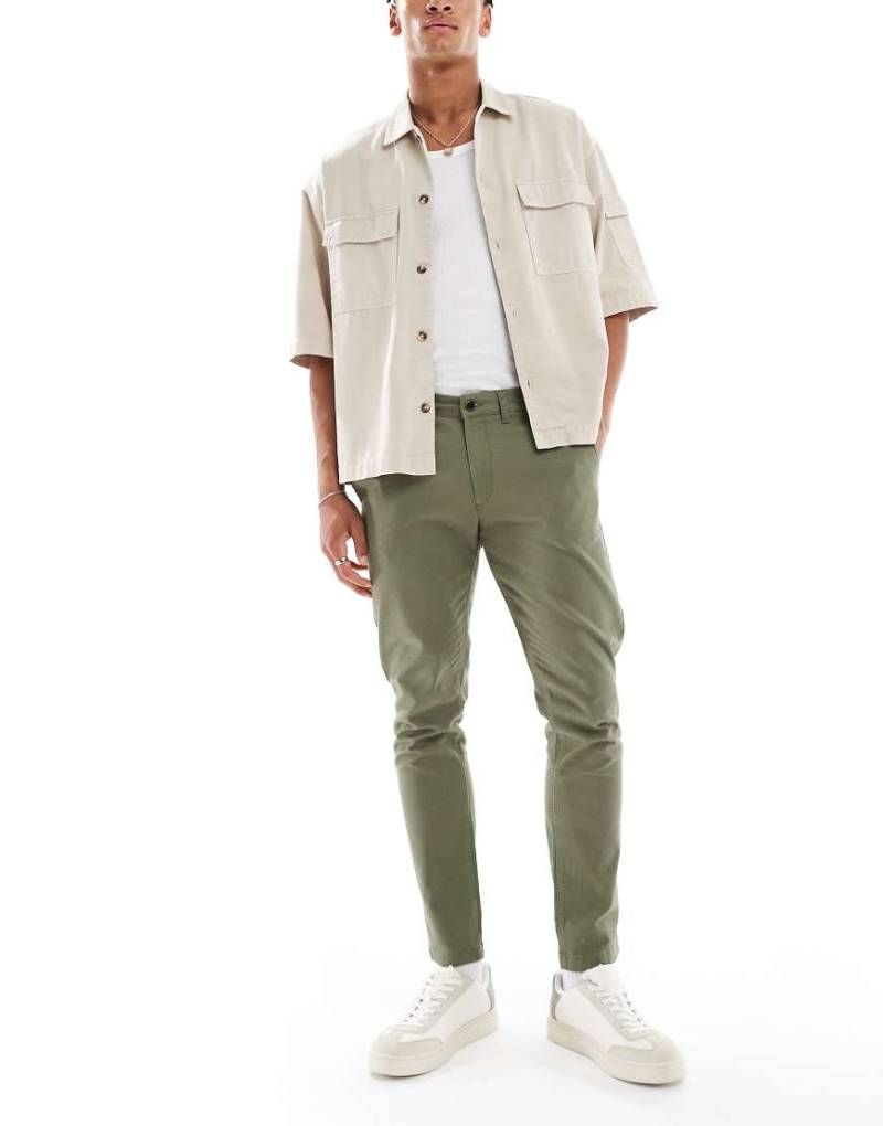 Jack & Jones - Slim Fit Chinohose in Khaki-Grün von Jack & Jones