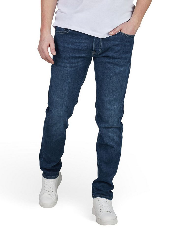Jack & Jones Slim-fit-Jeans Herren Jeanshose JJIGLENN Slim Fit Denim Hose mit Stretch von Jack & Jones