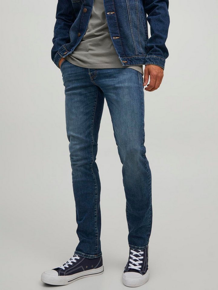 Jack & Jones Slim-fit-Jeans JJIGLENN – Slim-Fit-Jeans mit niedriger Leibhöhe Used, modisch, slim fit, Denim/Jeans von Jack & Jones