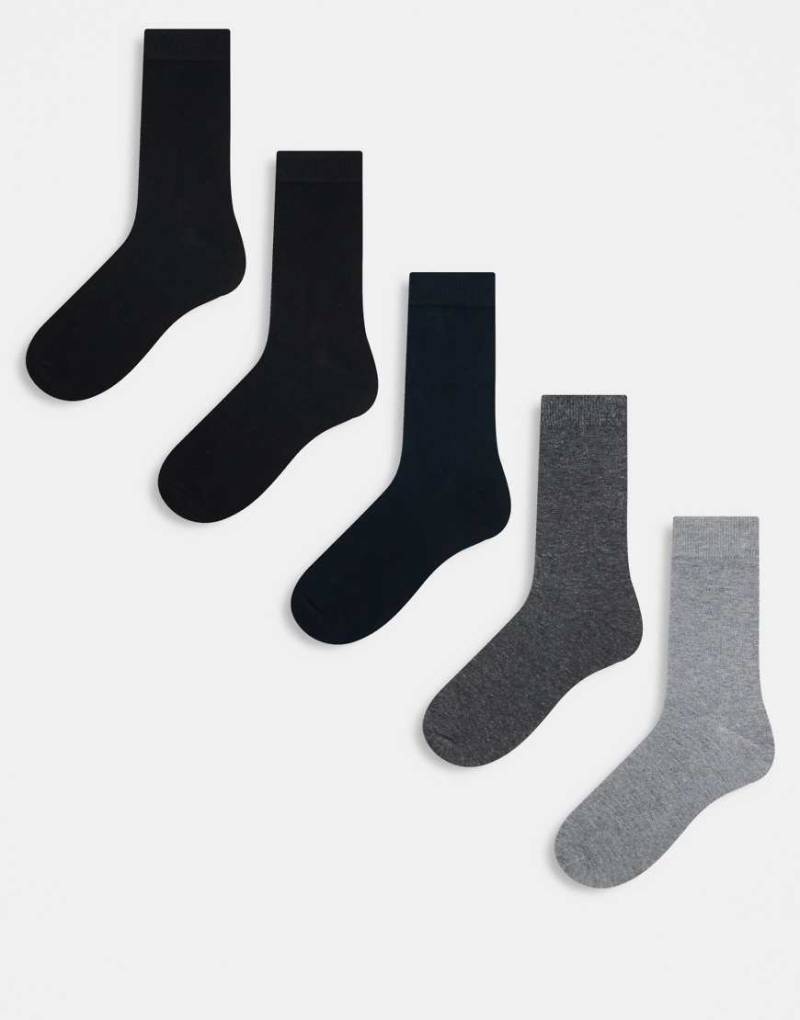 Jack & Jones - Socken in verschiedenen Farben im 5er-Pack-Grau von Jack & Jones