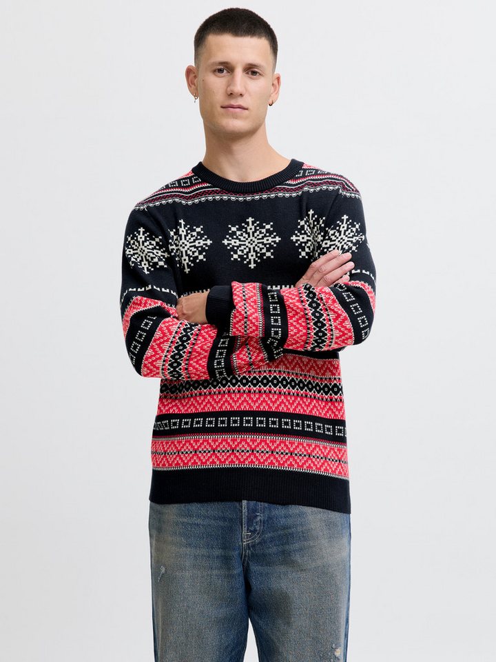 Jack & Jones Strickpullover JJXMAS NOEL KNIT CREW NECK von Jack & Jones