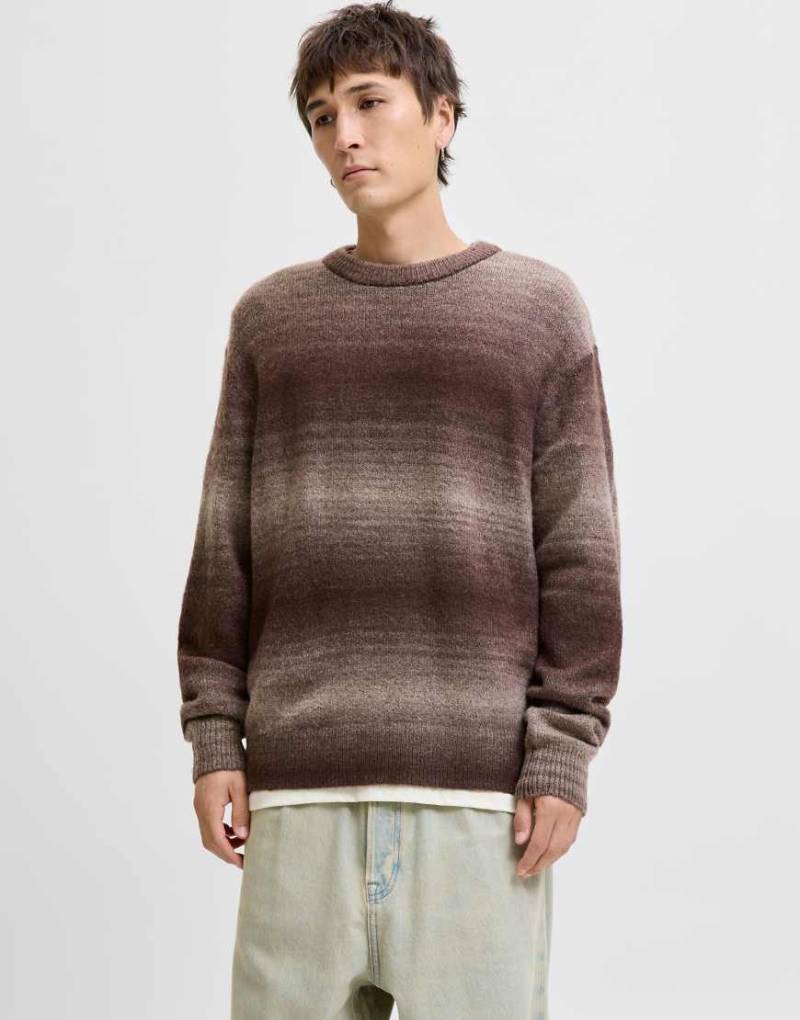 Jack & Jones - Strickpullover in Deep Mahogany-Brown von Jack & Jones