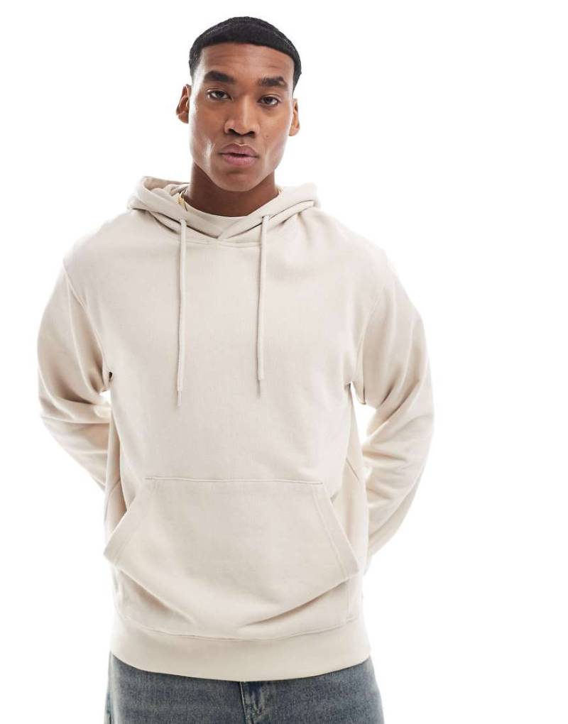 Jack & Jones - Super-Oversize-Kapuzenpullover in Beige-Neutral Jack & Jones - Super-Oversize-Kapuzenpullover in Beige-Neutral von Jack & Jones