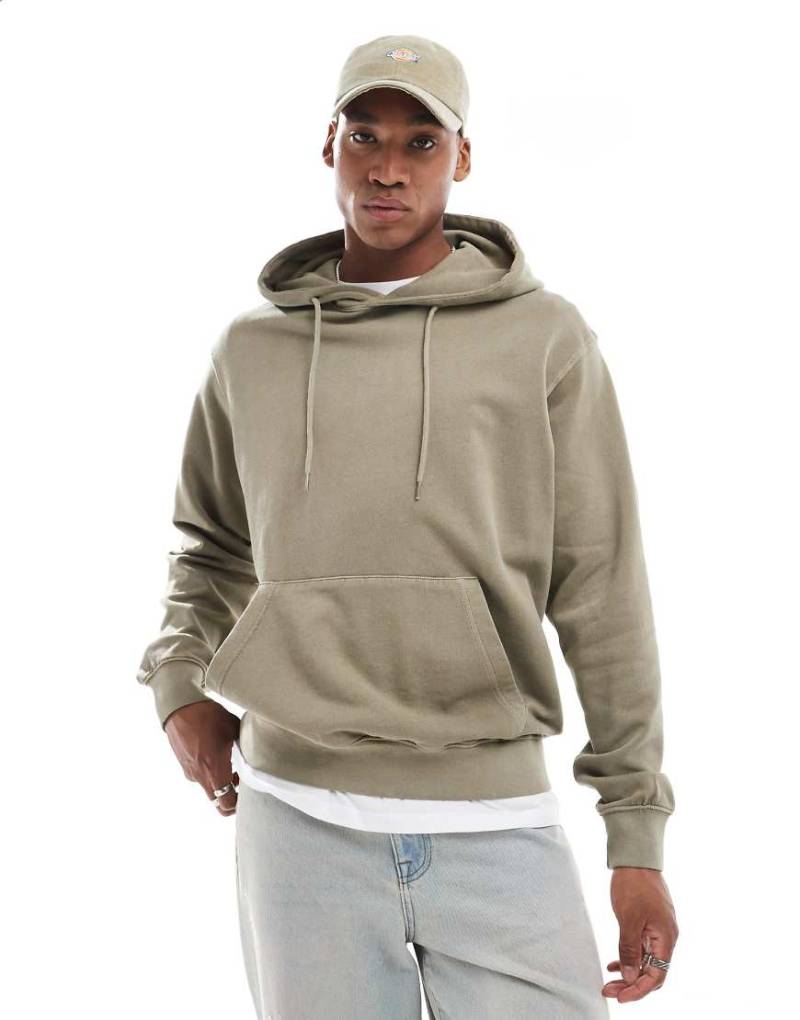 Jack & Jones - Super-Oversize-Kapuzenpullover in verwaschenem Khaki-Grün von Jack & Jones
