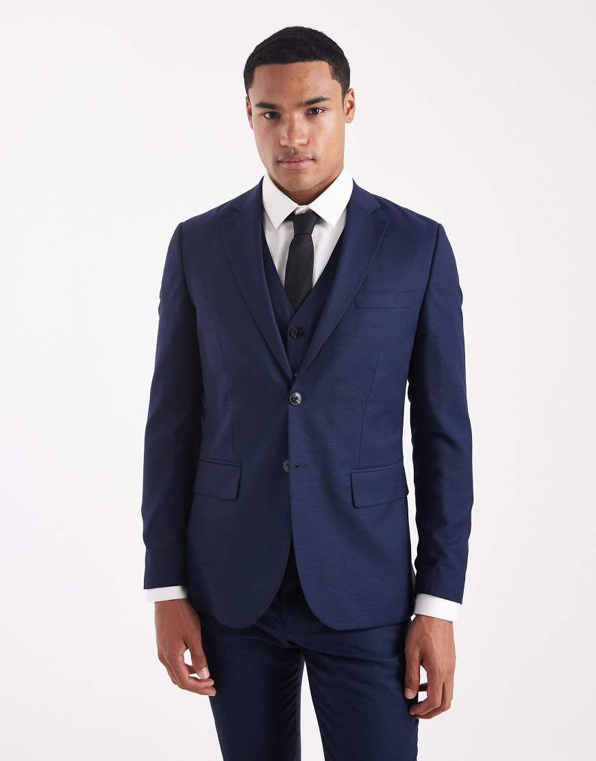 Jack & Jones - Super-Slim-Fit-Anzugjacke in dunklem Marineblau Jack & Jones - Super-Slim-Fit-Anzugjacke in dunklem Marineblau von Jack & Jones