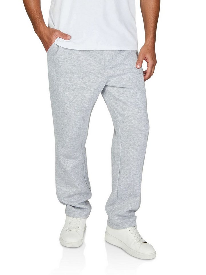 Jack & Jones Sweathose Herren Jogginghose JPSTKANE LANDON UNCUFFED SWT PANTS Relaxed Fit Jogginghose aus pflegeleichter Baumwollmischung von Jack & Jones