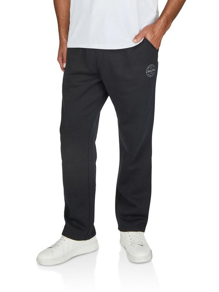 Jack & Jones Sweathose Herren Jogginghose JPSTKANE LANDON UNCUFFED SWT PANTS Relaxed Fit Jogginghose aus pflegeleichter Baumwollmischung von Jack & Jones