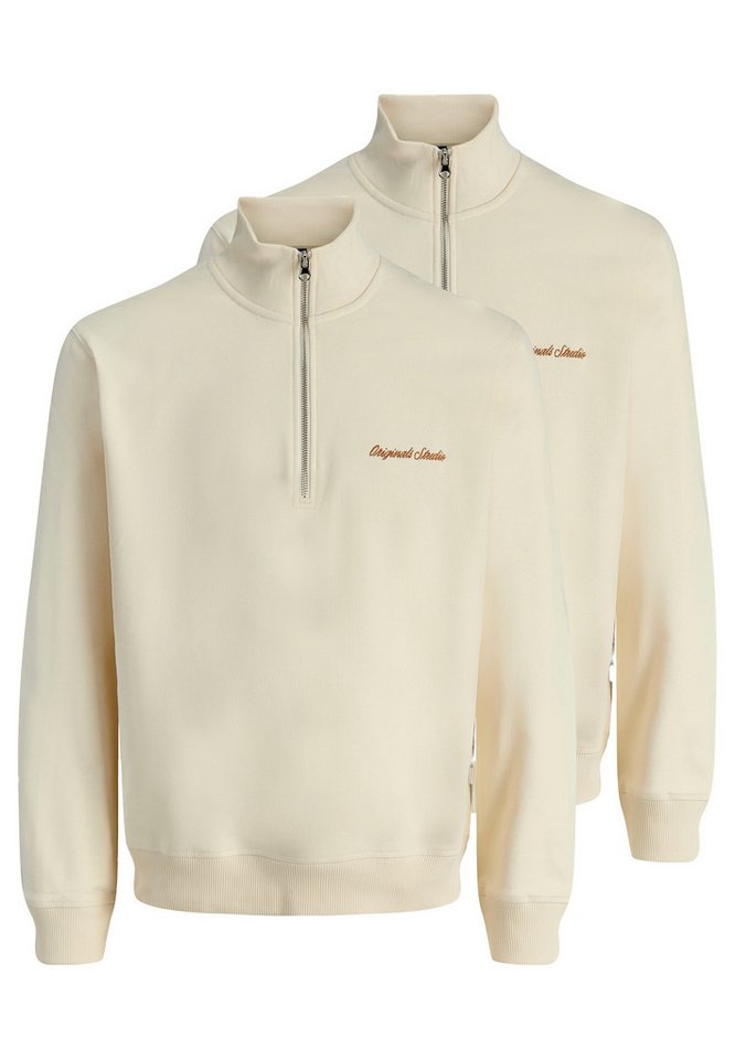 Jack & Jones Sweatshirt 2er Pack Norrebro (Spar-Set, 2-tlg) Sweattroyer - Baumwolle - Atmungsaktiv von Jack & Jones